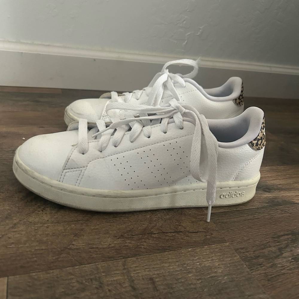 Adidas White and Brown Sneakers Classic Style